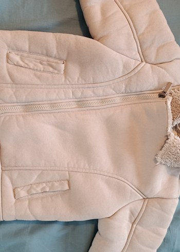 Kürklü Bej çocuk Kış Montu 5-6 yaş - Görsel 2