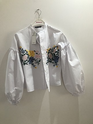 Diğer Zara model balon kolnakışlı gömlek