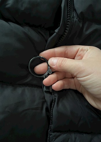 38 Beden siyah Renk Uzun şişme mont
