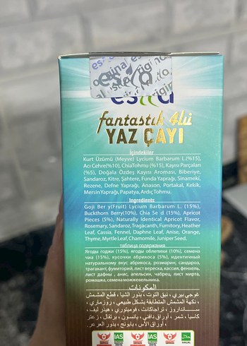 Esila Yaz Çayı 15'li Poşet Karışık Bitki Çayı