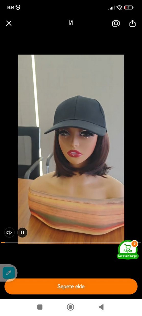 Peruk şapkalı - Görsel 5