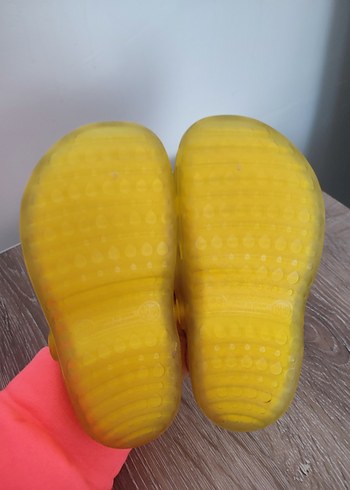 Sarı Şeffaf Kız-Erkek Çocuk Terliği - Görsel 4