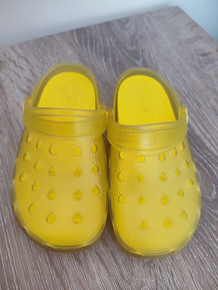 Sarı Şeffaf Kız-Erkek Çocuk Terliği - Görsel 2