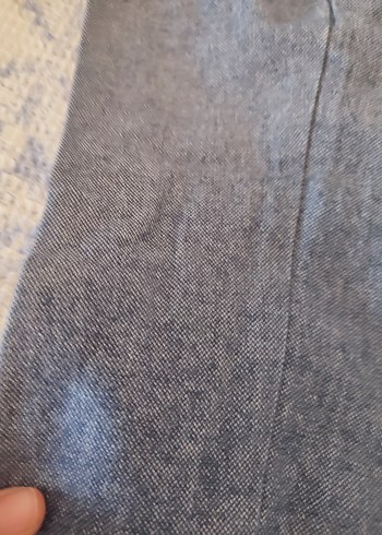 Keten mavi pantolon - Görsel 2