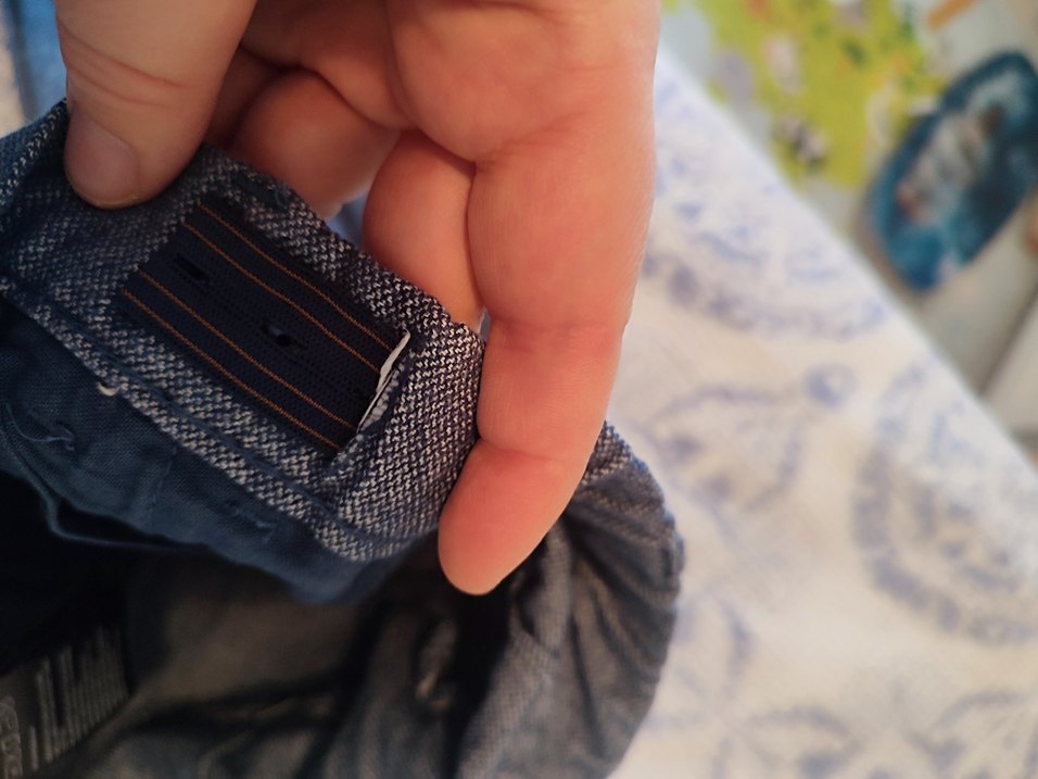 Keten mavi pantolon - Görsel 4