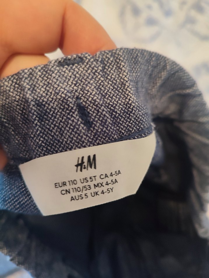 Keten mavi pantolon - Görsel 3