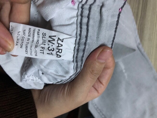 31 Beden Erkek pantolon