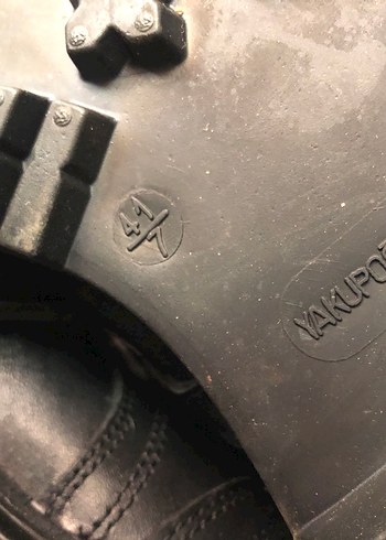 Siyah Gotik Tokalı Erkek Kauçuk Bot - Görsel 3