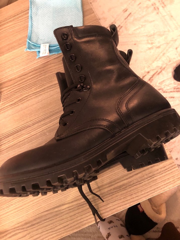 Siyah Gotik Tokalı Erkek Kauçuk Bot - Görsel 2