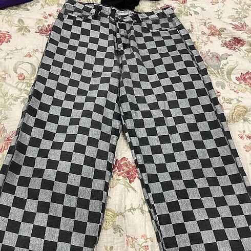 Ekose desenli pantolon