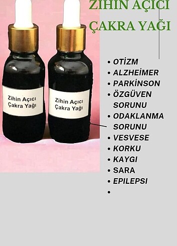 Zihin açıcı cakra yağı 