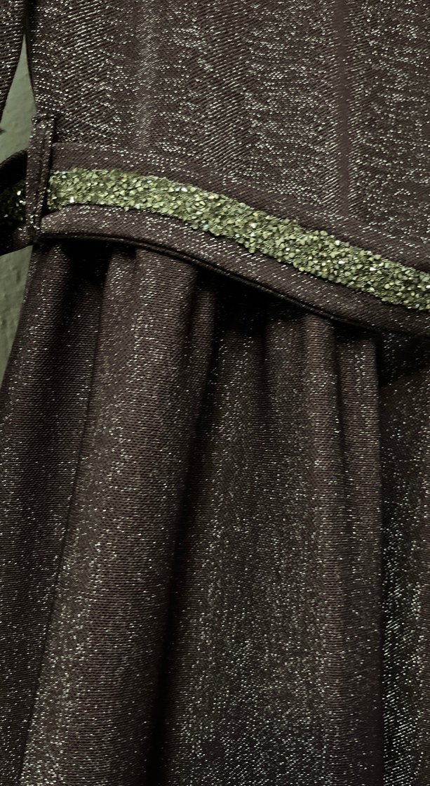 Mor Uzun Kollu Salaş Kadın Elbise - Görsel 3