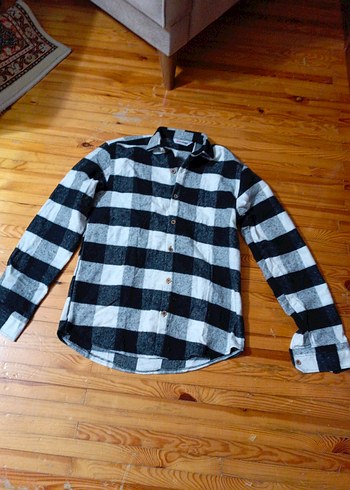 Gri Ekose Pamuklu Erkek Gömlek - Görsel 6