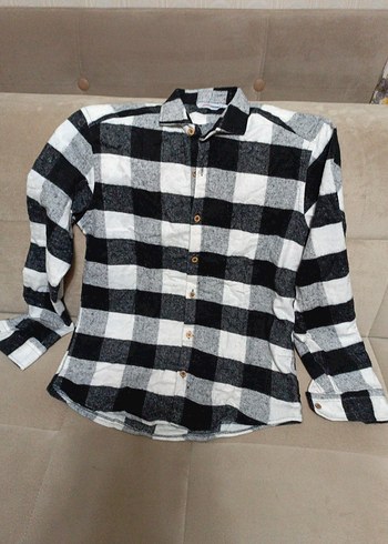 Gri Ekose Pamuklu Erkek Gömlek - Görsel 8