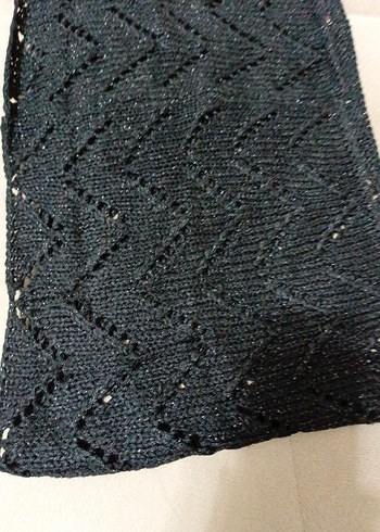 Kadın Bordo Örgü Atkı boyunluk - Görsel 6