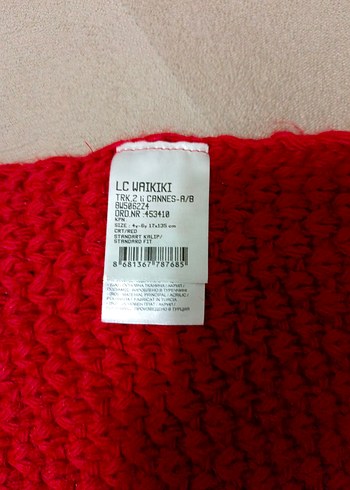 Kadın Bordo Örgü Atkı boyunluk - Görsel 7