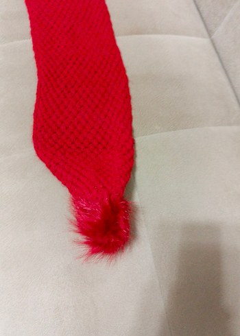 Kadın Bordo Örgü Atkı boyunluk - Görsel 4