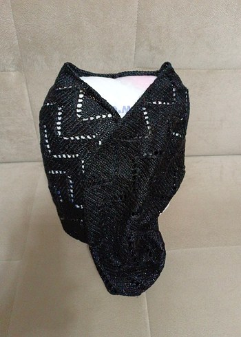 Kadın Bordo Örgü Atkı boyunluk - Görsel 3