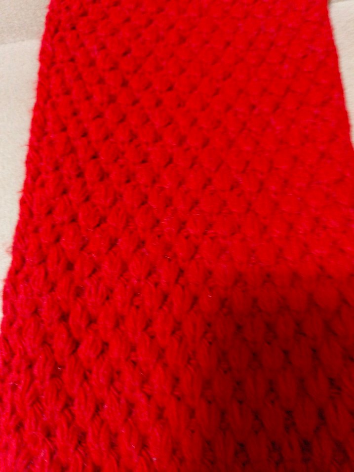 Kadın Bordo Örgü Atkı boyunluk - Görsel 5