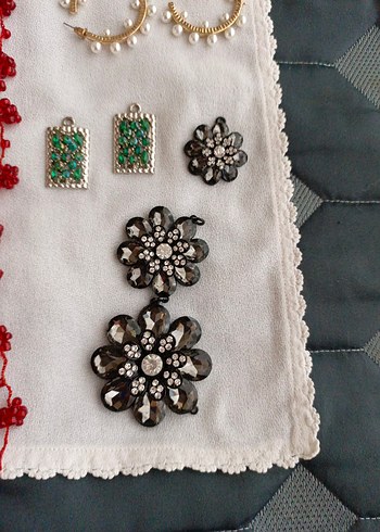 Renkli İşlemeli Boncuklu Bohem Takıları - Görsel 3