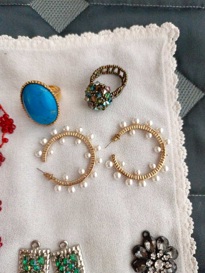 Renkli İşlemeli Boncuklu Bohem Takıları - Görsel 2