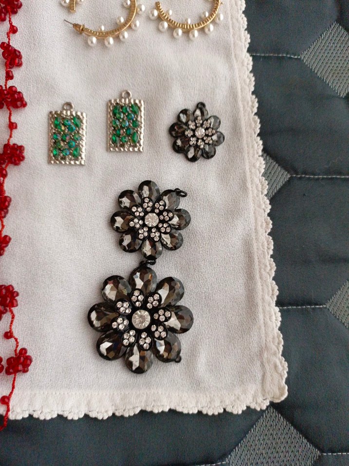 Renkli İşlemeli Boncuklu Bohem Takıları - Görsel 3