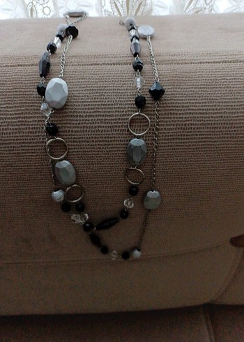 Uzun Boncuklu Bohem Kadın Kolyesi - Görsel 3