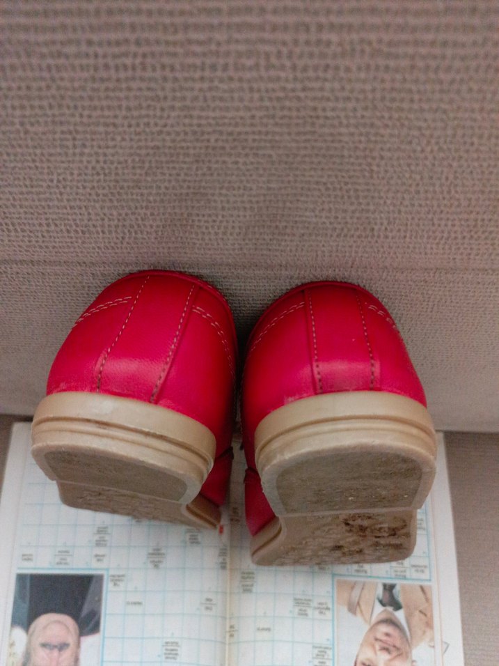 Kırmızı bayan babet - Görsel 4