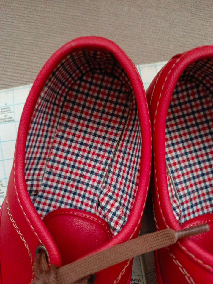 Kırmızı bayan babet - Görsel 3