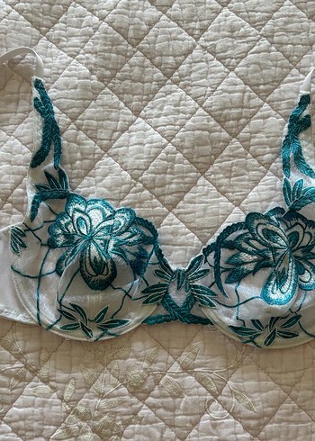 Turkuaz Nakışlı Bohem Bralet / sütyen - Görsel 3