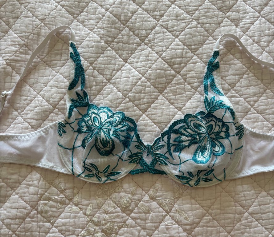 Turkuaz Nakışlı Bohem Bralet / sütyen - Görsel 3