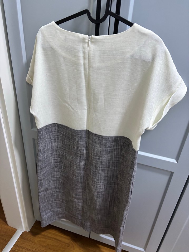 Fabrika marka Kısa Kollu Midi  Elbise -ofis - Görsel 5