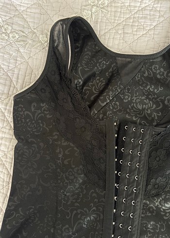 Siyah Midi dekolte Korse / büstiyer - Görsel 2