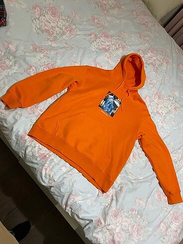 H&M turuncu sweatshirt