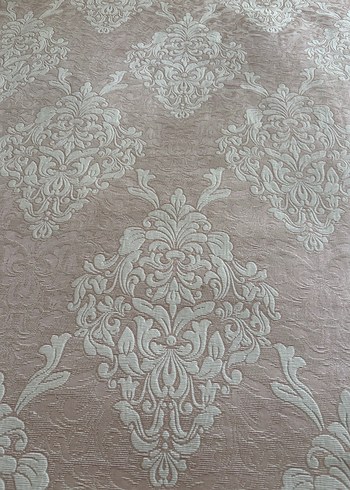 Nakışlı Pudra Pembe Yatak Örtüsü - Görsel 3