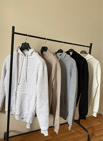 Diğer Basic Kapüşonlu Sweatshirt