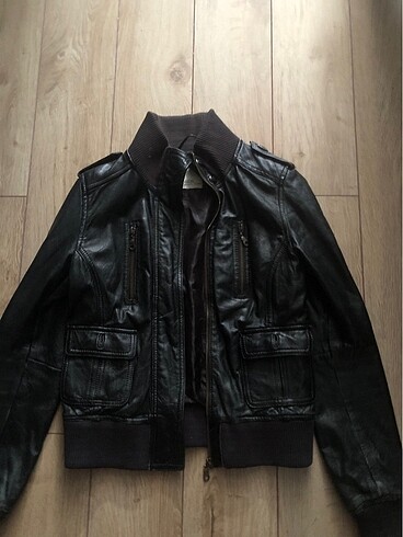 vintage gothic deri ceket