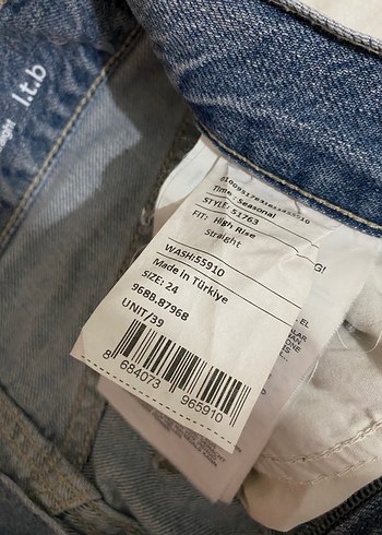 Orijinal LTB MARKA açık mavi 24 beden jean,kot pantolon. - Görsel 7
