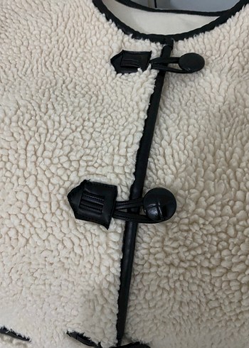 Mango muadili Düğmeli bej Sıcak Kadın mont - Görsel 4