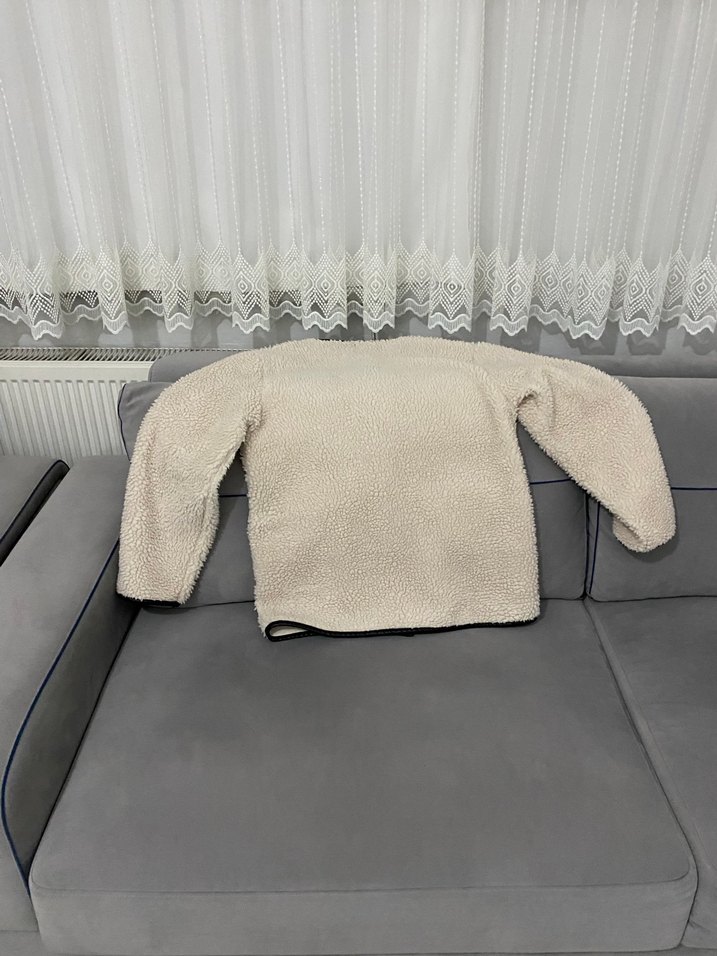 Mango muadili Düğmeli bej Sıcak Kadın mont - Görsel 3