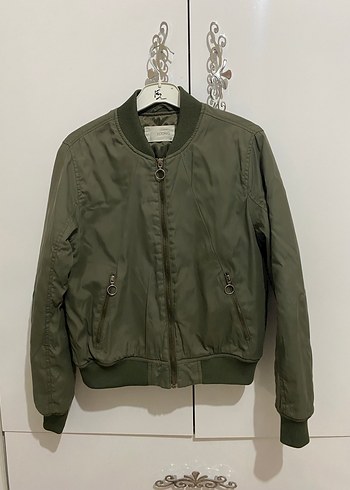 Yeşil Fermuarlı Kadın Ceket - Görsel 2