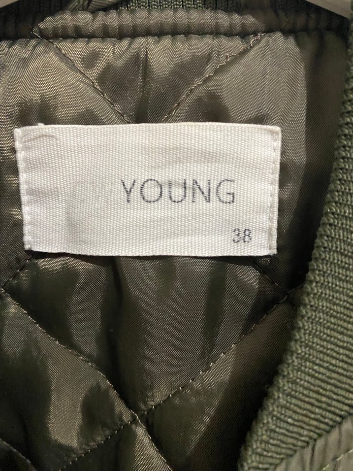 Yeşil Fermuarlı Kadın Ceket - Görsel 5