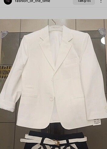 Beyaz blazer ceket 