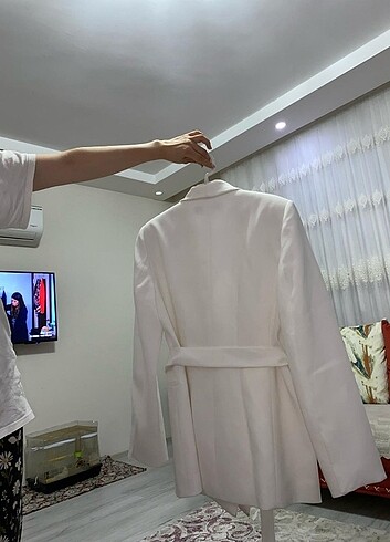 m Beden beyaz Renk Zara blazer 