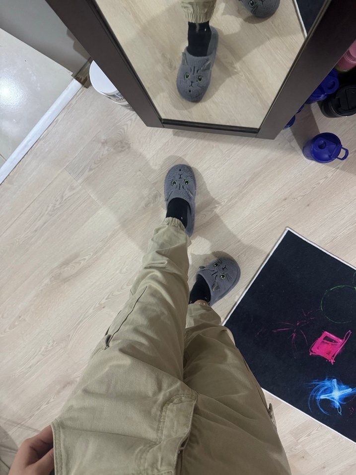 Gri Kadın Boyfriend Midi Jean Pantolon - Görsel 4