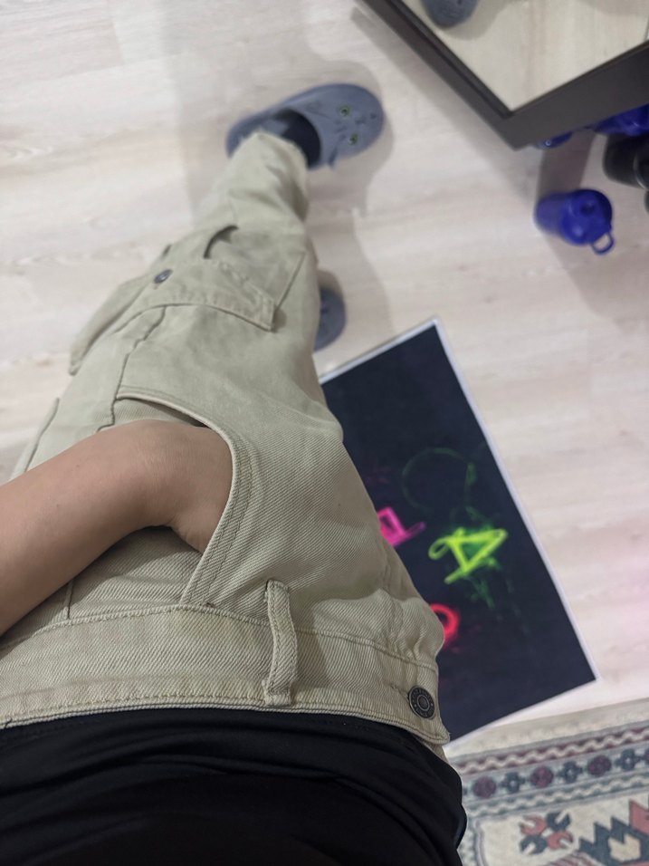 Gri Kadın Boyfriend Midi Jean Pantolon - Görsel 5