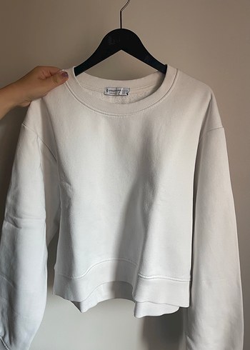 Stradivarius kadın pamuklu sweatshirt