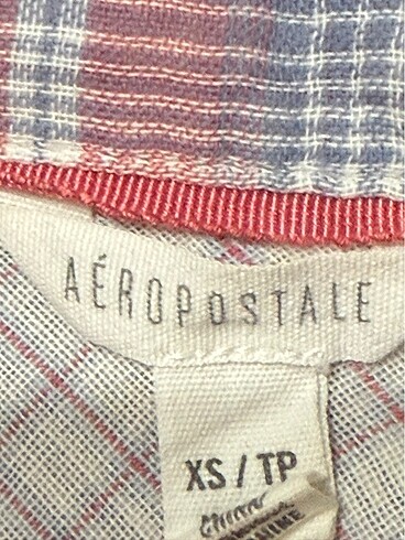 xs Beden Aeropostale marka kareli ekose gömlek