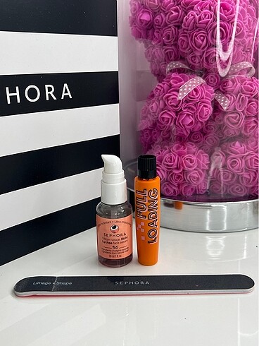 Sephora marka rimel törpü ve serum set