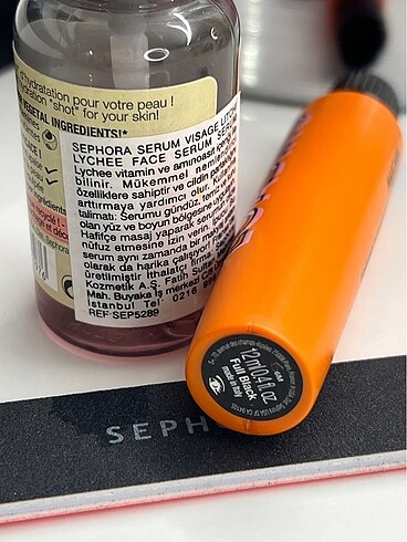 Sephora Sephora marka rimel törpü ve serum set